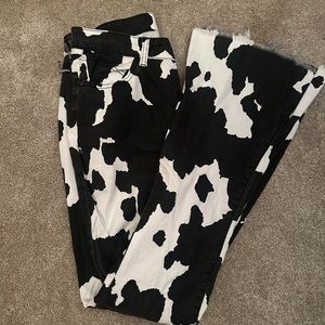 Cow print bells